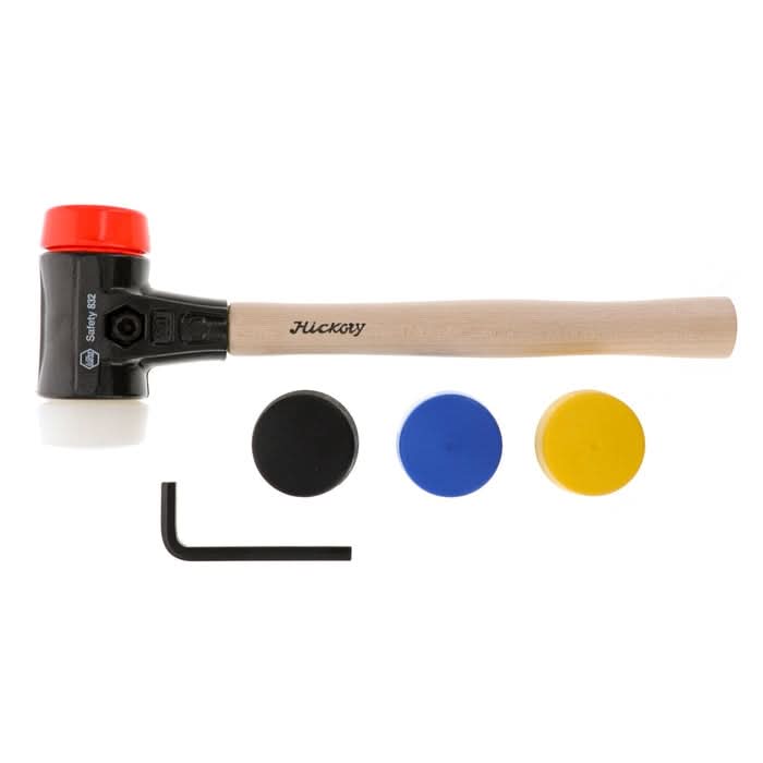 Wiha 83256 7-Piece Split Head Mallet Set, 50mm