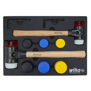 Wiha 83270 14-Piece Split Head Mallet Foam Tray Set