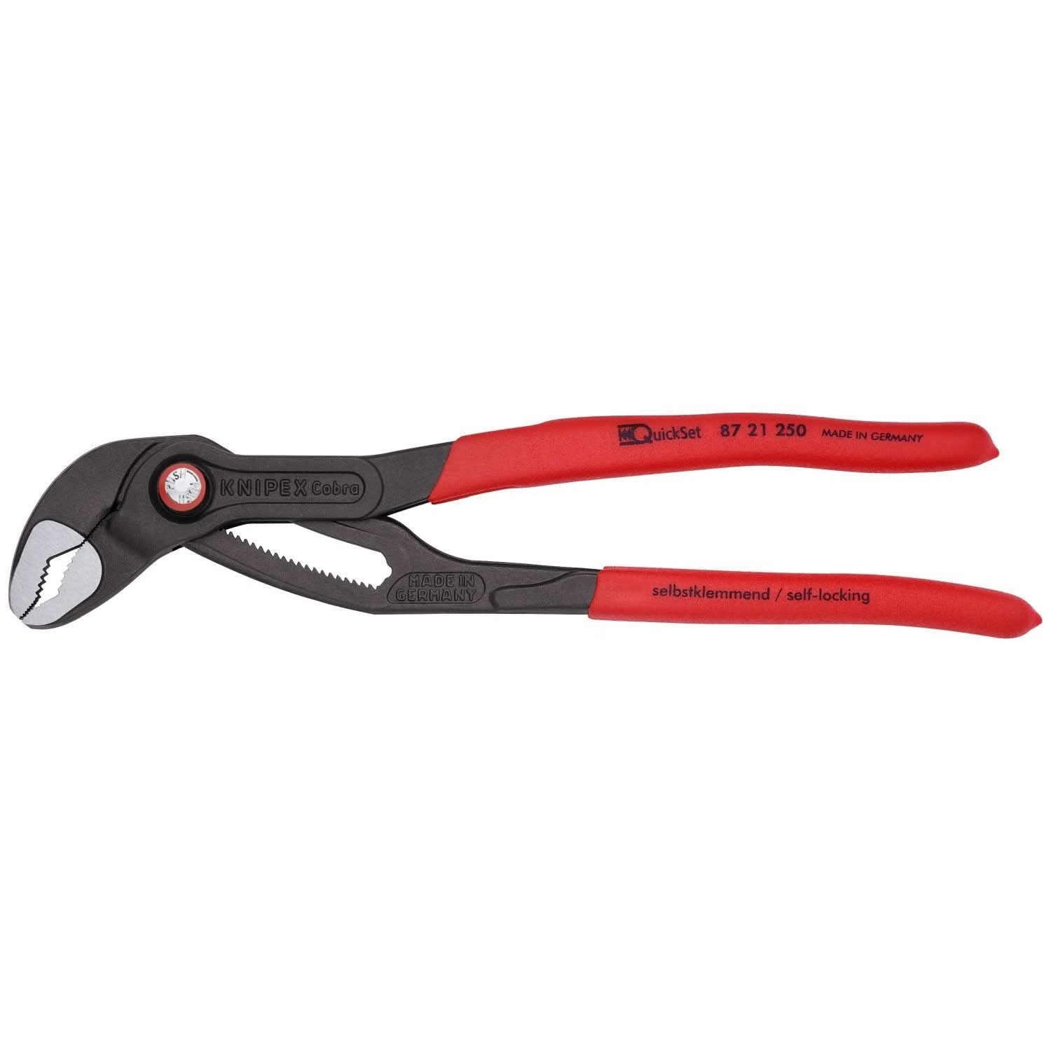 Knipex 87 21 250 Cobra QuickSet Water Pump Pliers