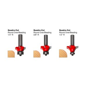 Freud 89-150 3 Piece Round Over/Beading Router Bit Sets (1/2-Inch Shank)