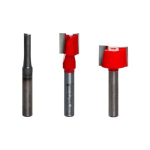 Freud 89-660 3 Piece Undersized Plywood Router Bit Set (1/4-Inch Shank)