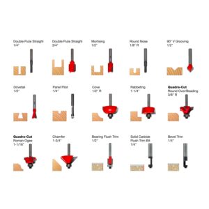 Freud 90-100 15 Piece Advanced Router Bit Set