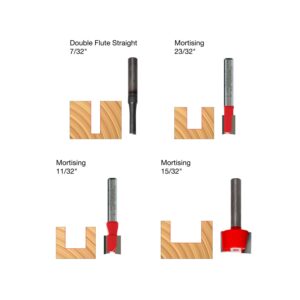 Freud 90-106 4 Piece Undersized Plywood Router Bit Set (1/4-Inch Shank)