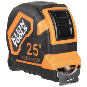 Klein Tools 9125AL Single-Hook Auto-Lock Tape Measure, 25 ft.