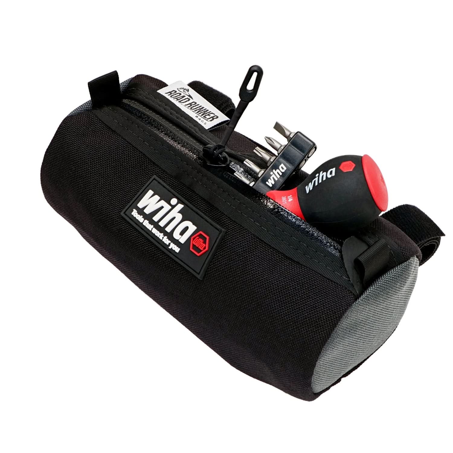 Wiha 91801 14-Piece Stubby Bike Repair Multi-Driver Set w/ Road Runner Burrito Bag