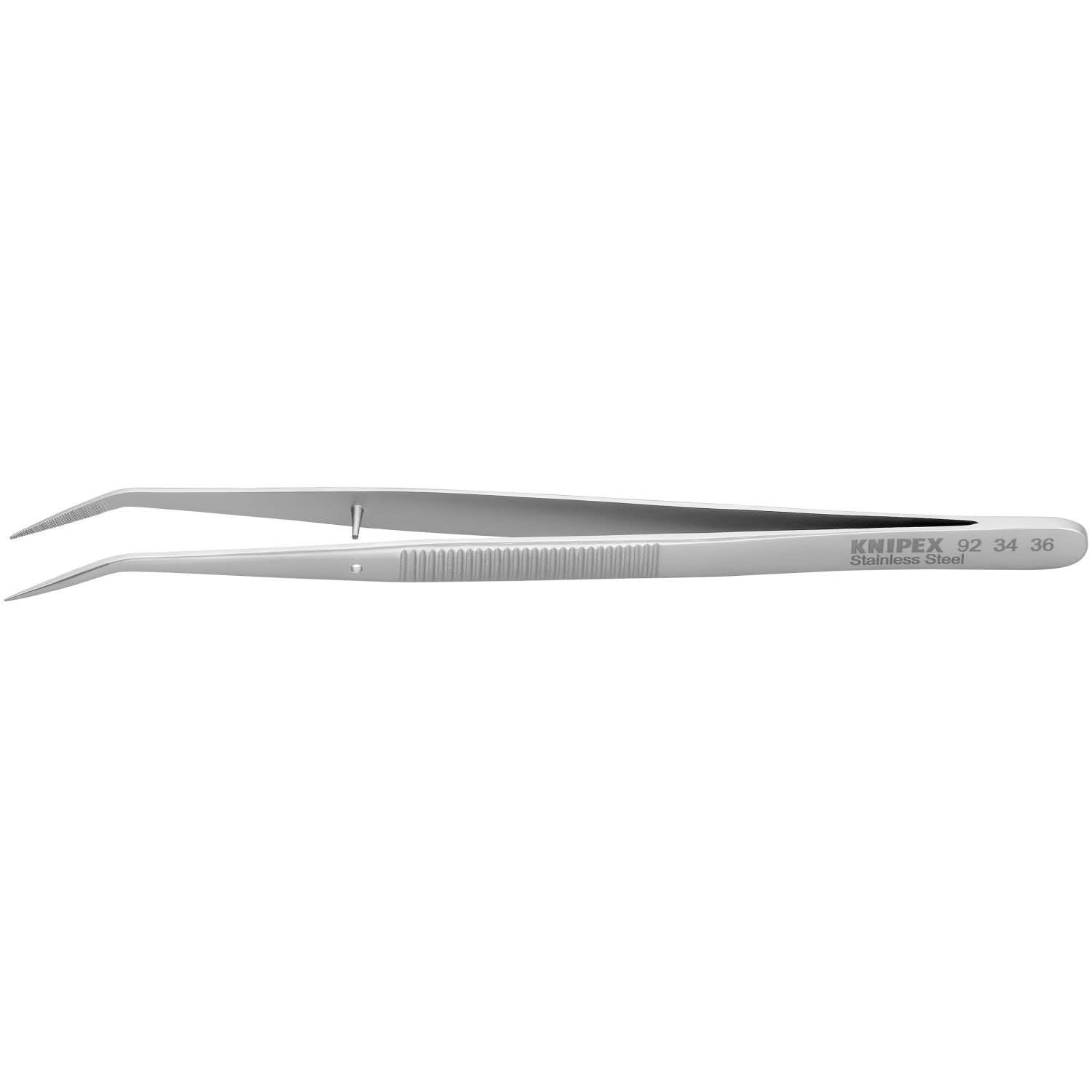 Knipex 92 34 36 Stainless Steel Gripping Tweezers-25 °Angled-Pointed Tips
