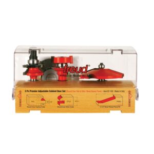 Freud 97-150 3 Piece Premier Adjustable Cabinet Router Bit Set