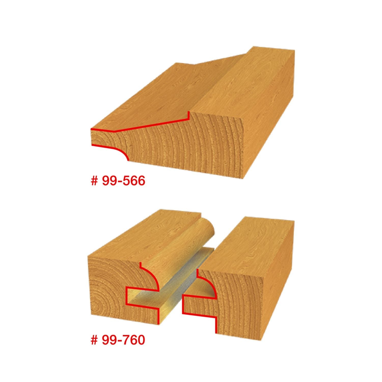 Freud 97-156 3 Piece Premier Adjustable Cabinet Router Bit Set