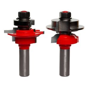 Freud 99-286 2-Inch Glass Panel Cabinet Door Router Bit Set