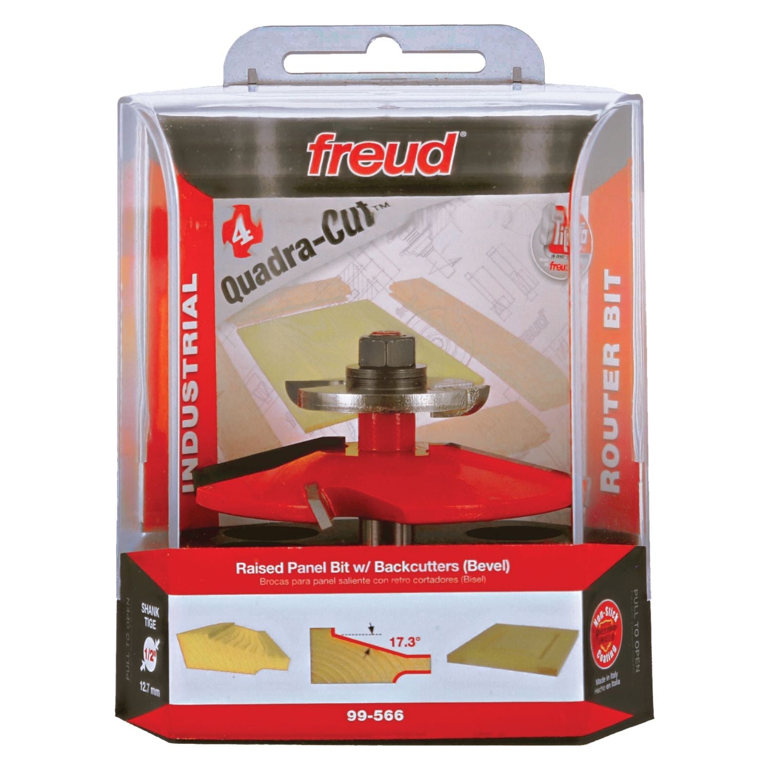 Freud 99-566 3-1/2-Inch Raised Panel Router Bit w/Backcutters (Quadra-Cut)