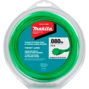 Makita T-03866 Twisted Trimmer Line, 0.080"Â, Green, 175", 1/2 lbs.