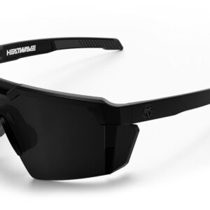 Heat Wave Future Tech Black Frame Anti Fog Black Lens Z87+ Sunglasses