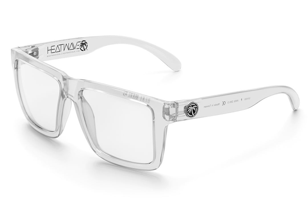 Heat Wave XL VISE Z87 Vapor Clear Frame Tuff-Tec Clear Lens Sunglasses