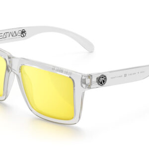 Heat Wave XL VISE Z87 Vapor Clear Frame Hi-Vis Yellow Lens Sunglasses