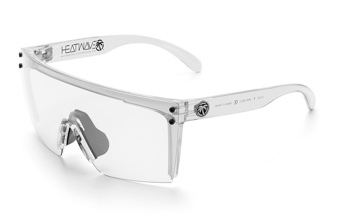 Heat Wave Lazer Face Vapor Clear Frame Clear Anti Fog Lens Z87 Sunglasses