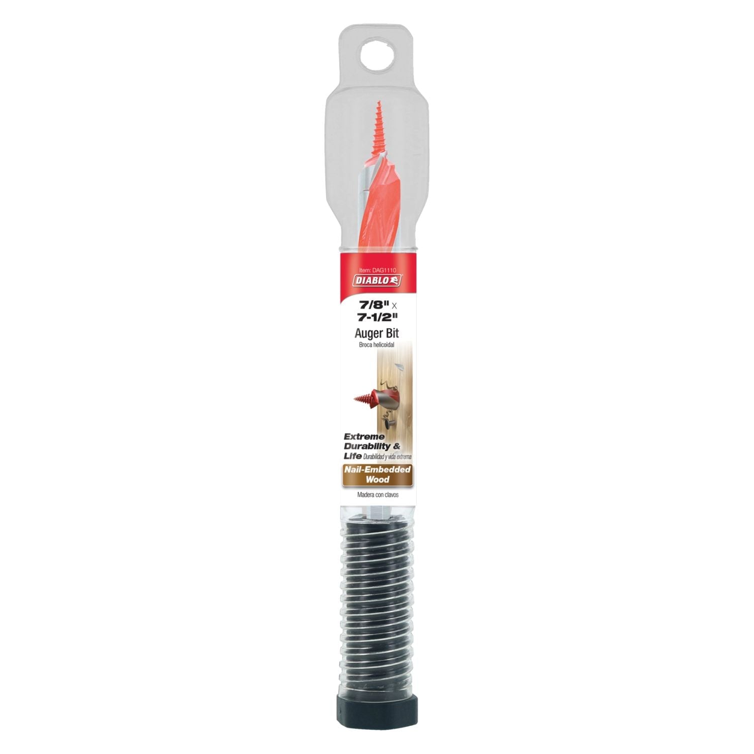 Diablo DAG1110 7/8 Inch x 7-1/2 Inch Auger Bit