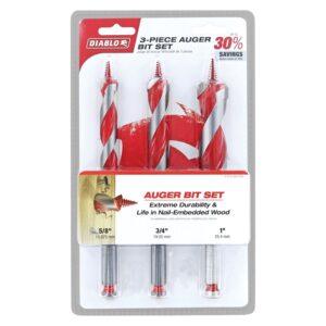 Diablo DAG1900-S3 3-Piece Auger Bit Set , 3-Piece