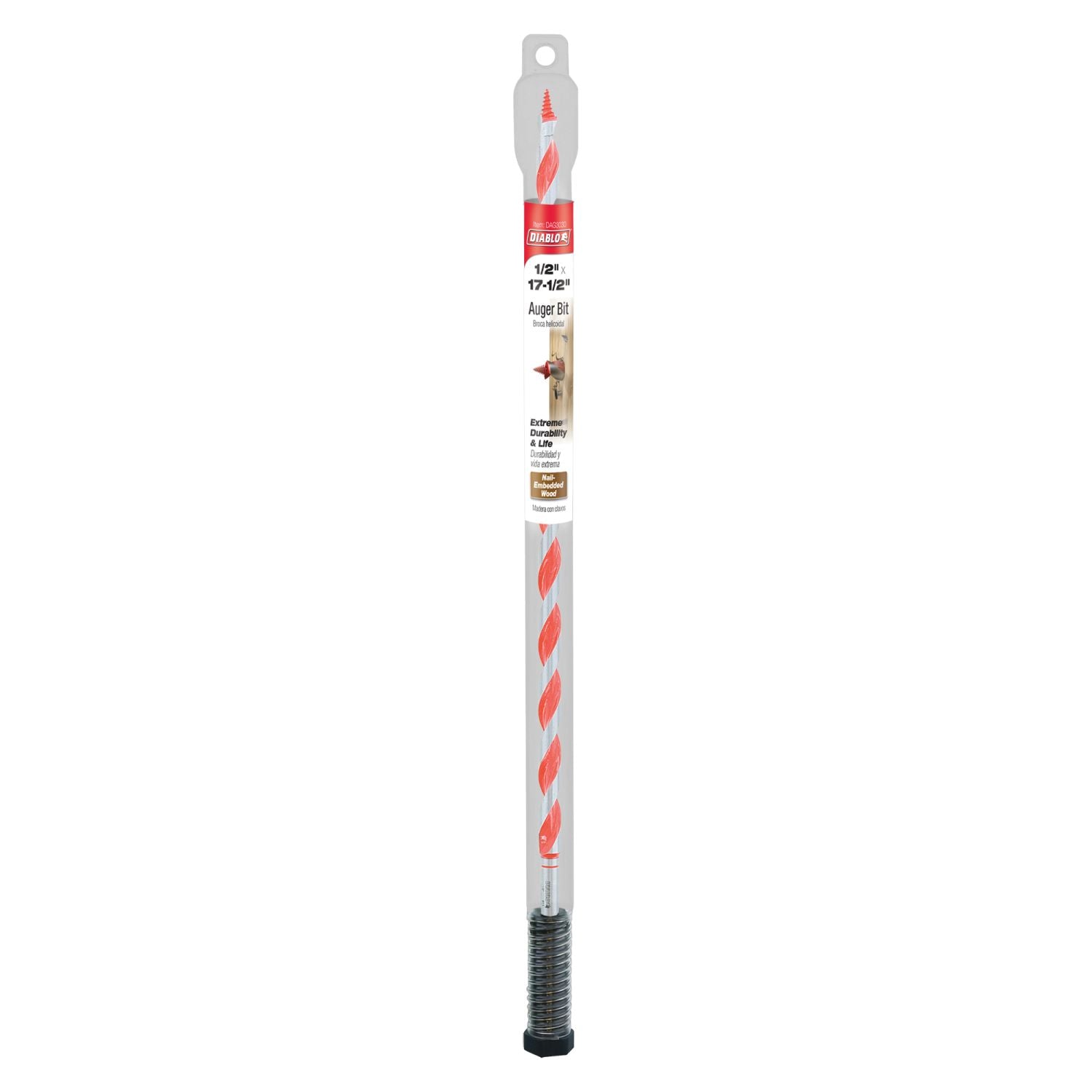 Diablo DAG3030 1/2 Inch x 17-1/2 Inch Auger Bit