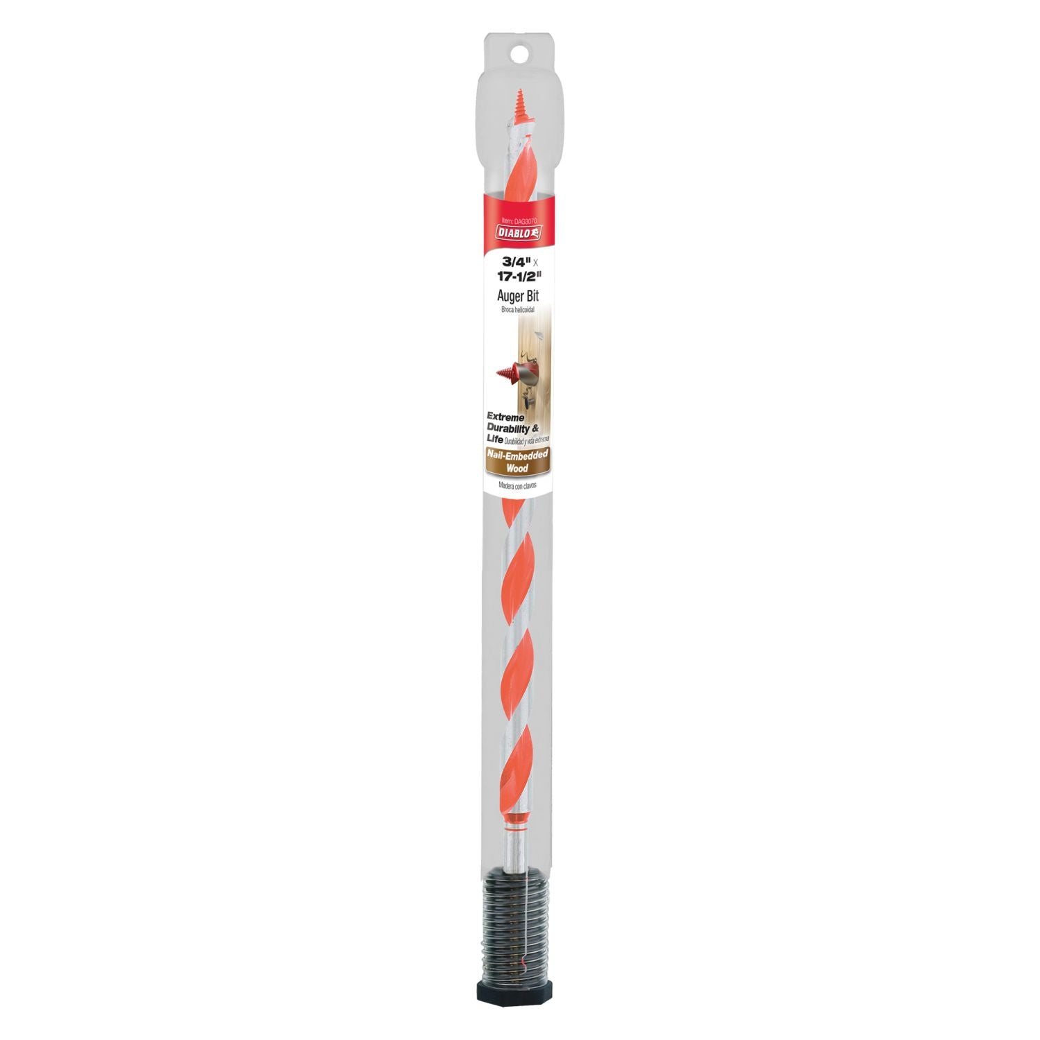 Diablo DAG3070 3/4 Inch x 17-1/2 Inch Auger Bit