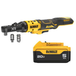 DeWALT DCF520B 20V MAX XR Brushless 1/4-in. & 3/8-in. Sealed Head Ratchet w/ 5.0Ah Battery