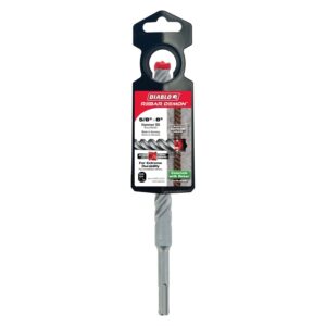 Diablo DMAPL4220 5/8 Inch x 6 Inch x 8 Inch Rebar Demon SDS-Plus 4-Cutter Full Carbide Head Hammer Drill Bit