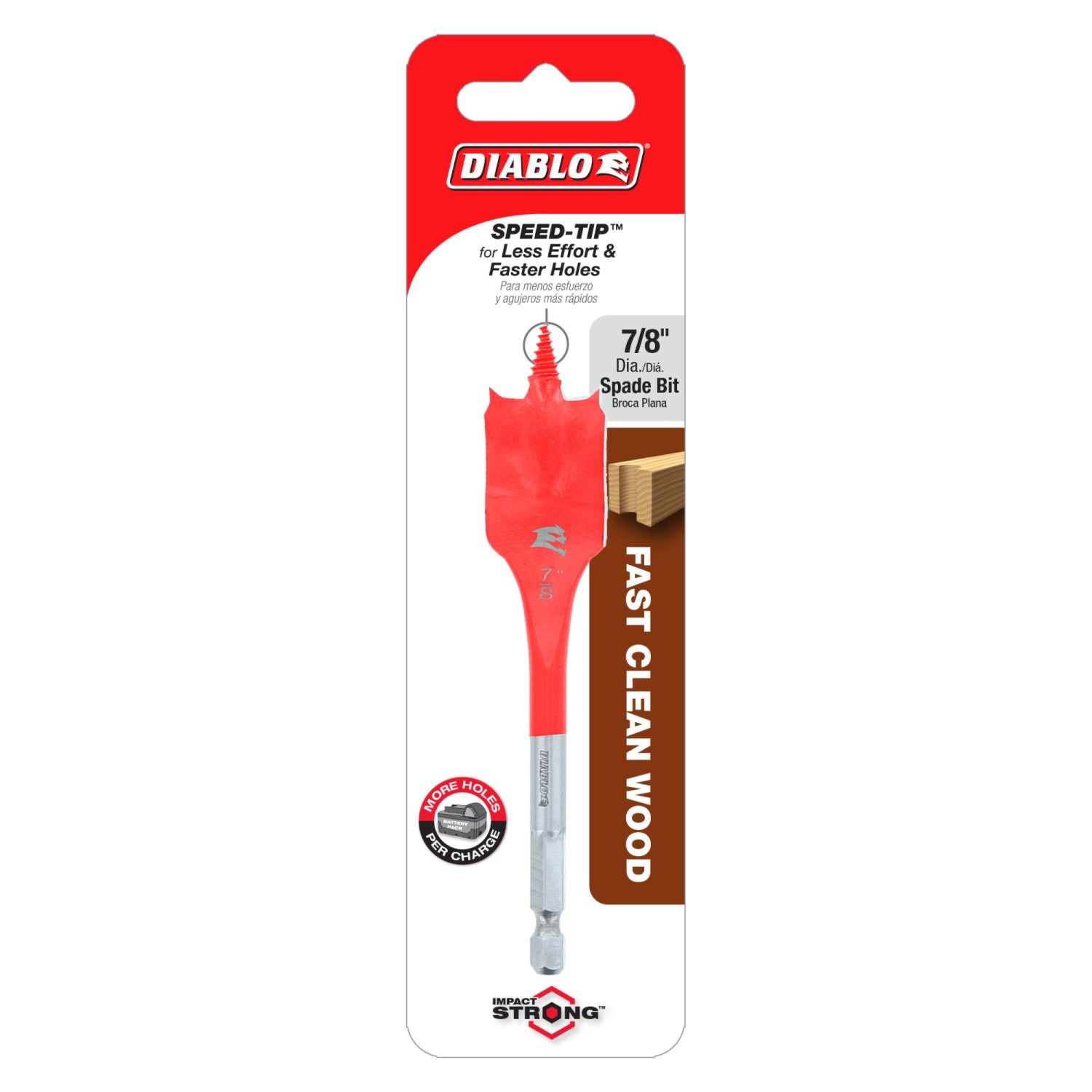 Diablo DSP1050 7/8 Inch x 4 Inch SPEEDemon Spade Bit