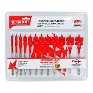 Diablo DSP2950-S12 12-Piece SPEEDemon Spade Bit Set , 12-Piece