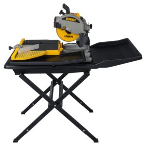DEWALT 10-in. Corded 1.5 HP Wet Tile Saw with Stand and Blade (D24000S)
