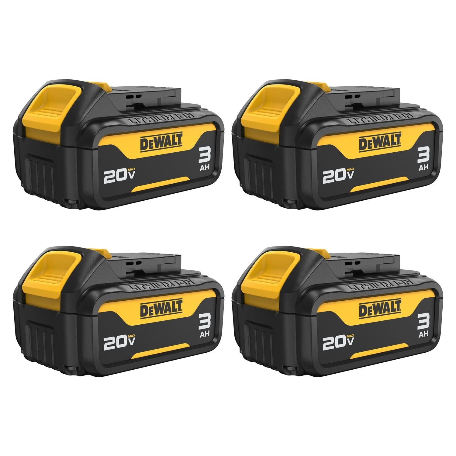 DeWalt DCB200-4 20V MAX 3.0Ah Battery (4-Pack)