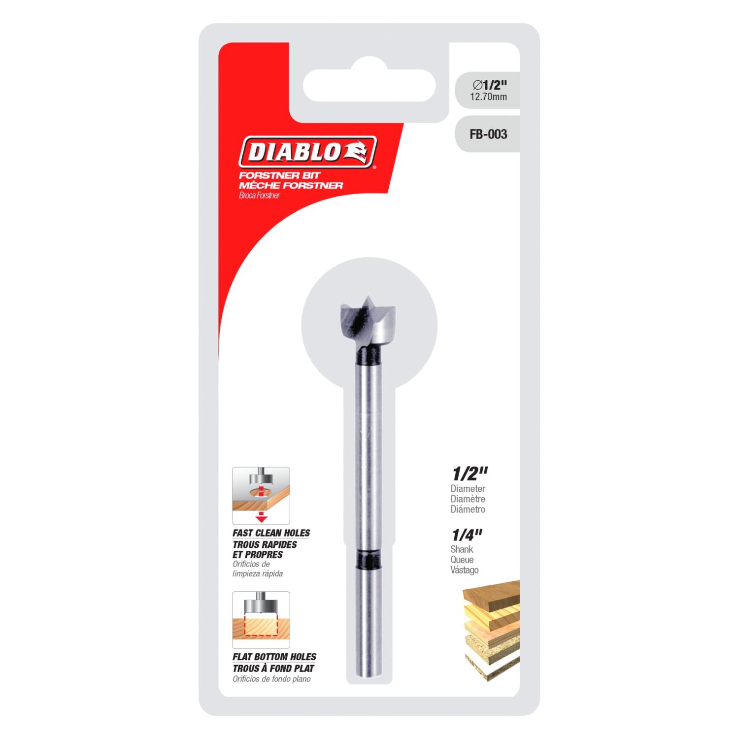 Diablo FB-003 1/2" Diablo Forstner Bit