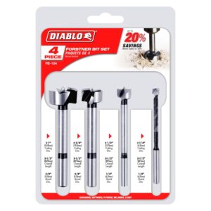 Diablo FB-104 4-Piece Diablo Forstner Bit Set