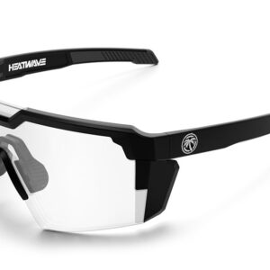 Heat Wave Future Tech Black Frame Clear Lens Z87+ Sunglasses