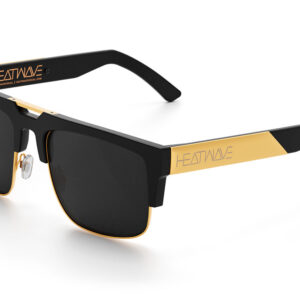 Heat Wave Interceptor Black/Gold Sunglasses