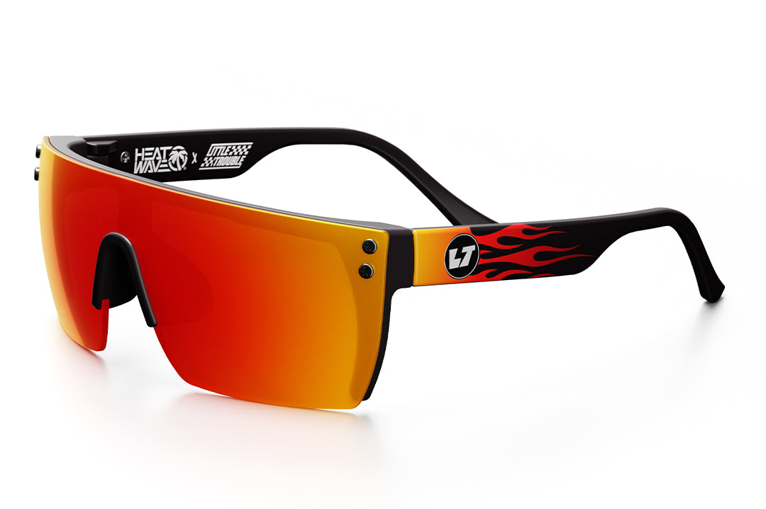 Heat Wave Kids Lazer Face Little Trouble X Heat Wave Flames Sunglasses