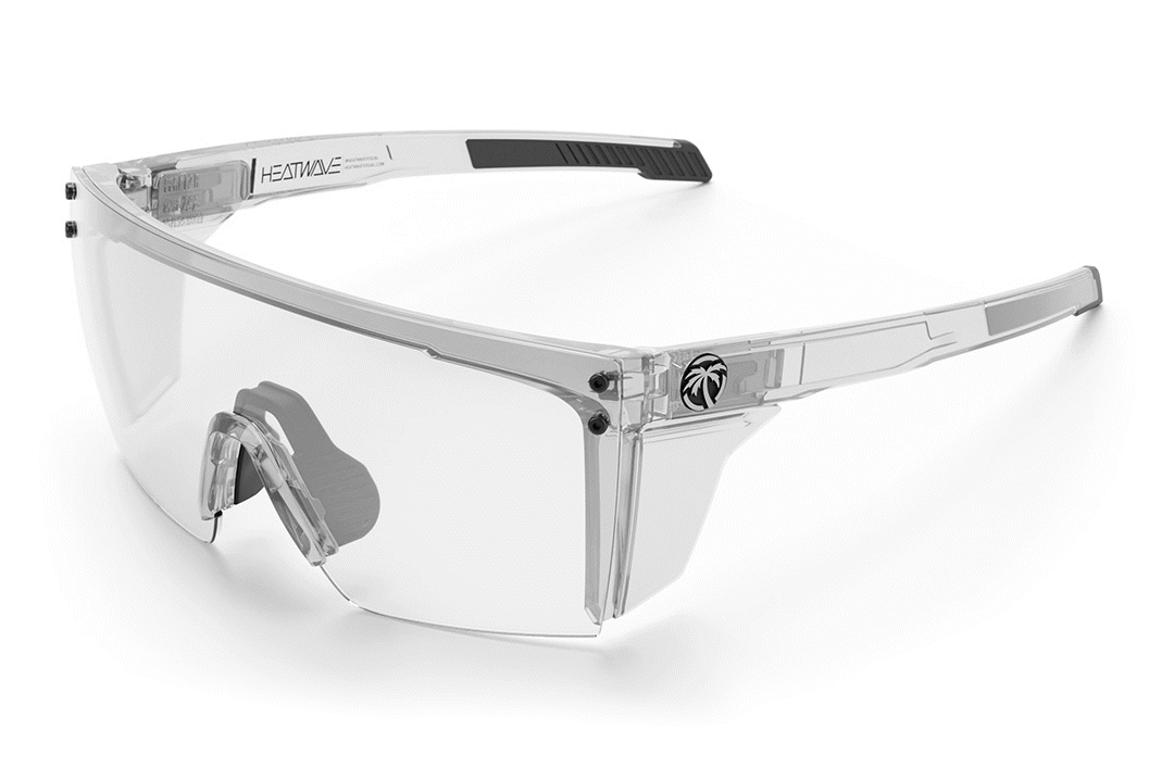 Heat Wave Performance Lazer Face VAPOR CLEAR Frame Photochromic Lens Z87+ Sunglasses