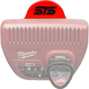 STS Auto Design MW12 Milwaukee Style 12V Magnetic Battery Charger Holder