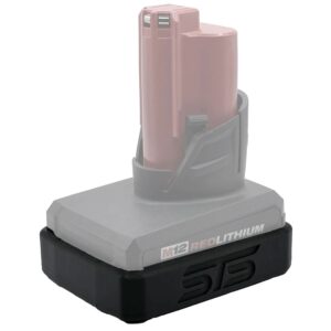 STS Auto Design MW12H5 Milwaukee M12 Hi-Output 5.0Ah Magnetic Battery Cover