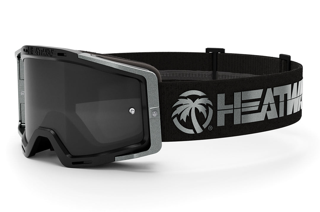 Heat Wave BILLBOARD GT Silver MXG-250 Moto Goggle