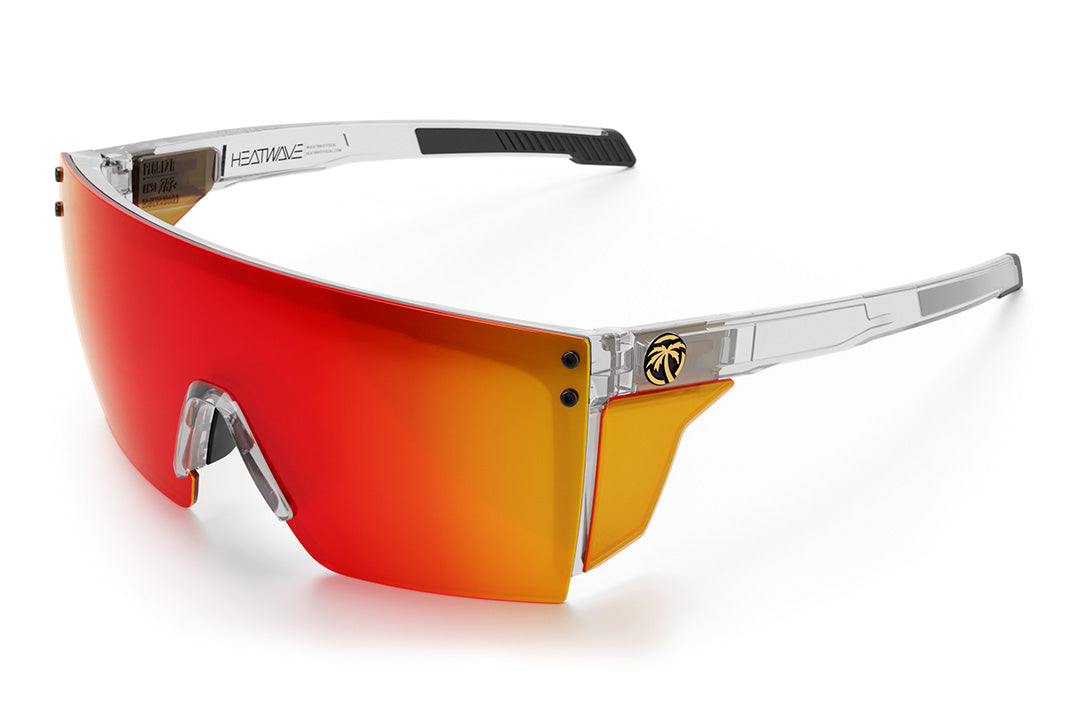Heat Wave Performance XL Lazer Face Vapor Clear Frame Sunblast Lens Z87+ Sunglasses