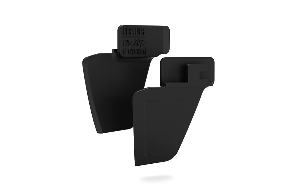 Heat Wave Performance Matte Black Z87+ Side Shields for Lazer Face