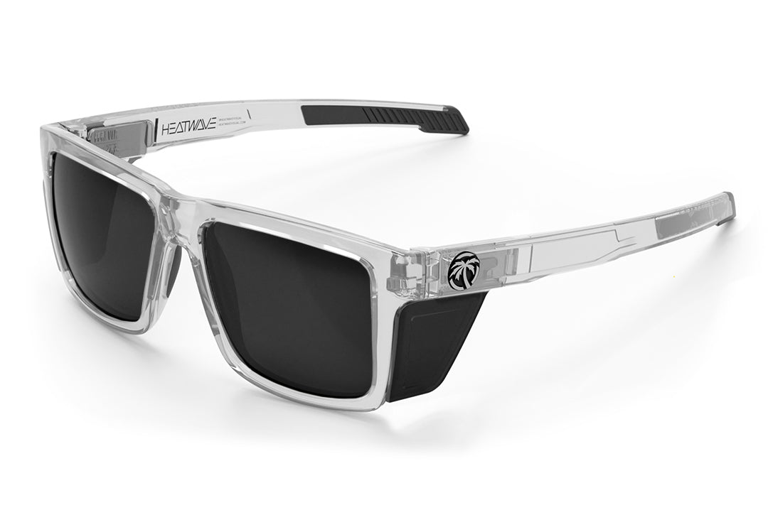 Heat Wave Performance Vise Vapor Clear Frame Black Lens Z87+ Sunglasses