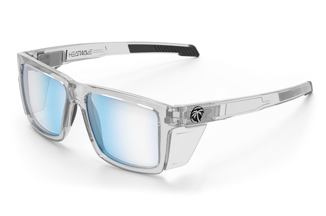Heat Wave Performance Vise Vapor Clear Frame Blue Light Blocking Lens Z87+ Sunglasses
