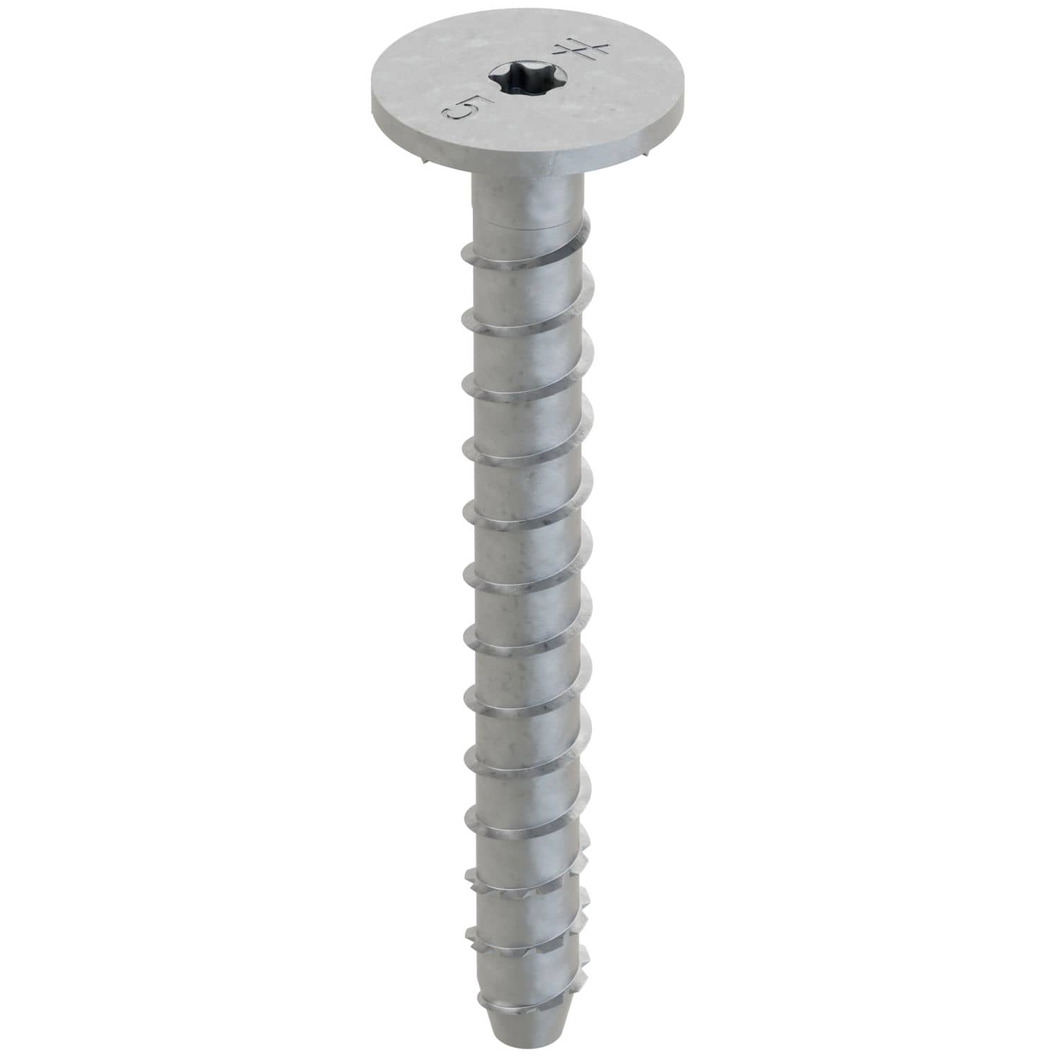 Simpson Strong-Tie THD50500WHMG Titen HD 1/2-in. x 5-in. Mech. Galv. Washer-Head Heavy-Duty Screw Anchor, 15-Pack