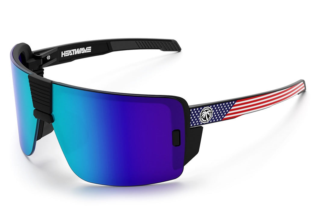Heat Wave Vector USA Stars and Stripes Customs Z87+ Sunglasses