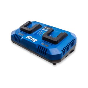 Kreg 20V Cordless Blue Ion Dual Fast Battery Charger (CRGR402B)
