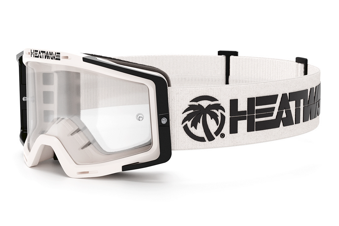 Heat Wave Billboard Icon WHITE/PHOTOCHROMIC MXG-250 Moto Goggle