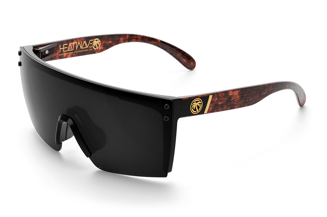 Heat Wave Lazer Face Woodgrain Customs Sunglasses