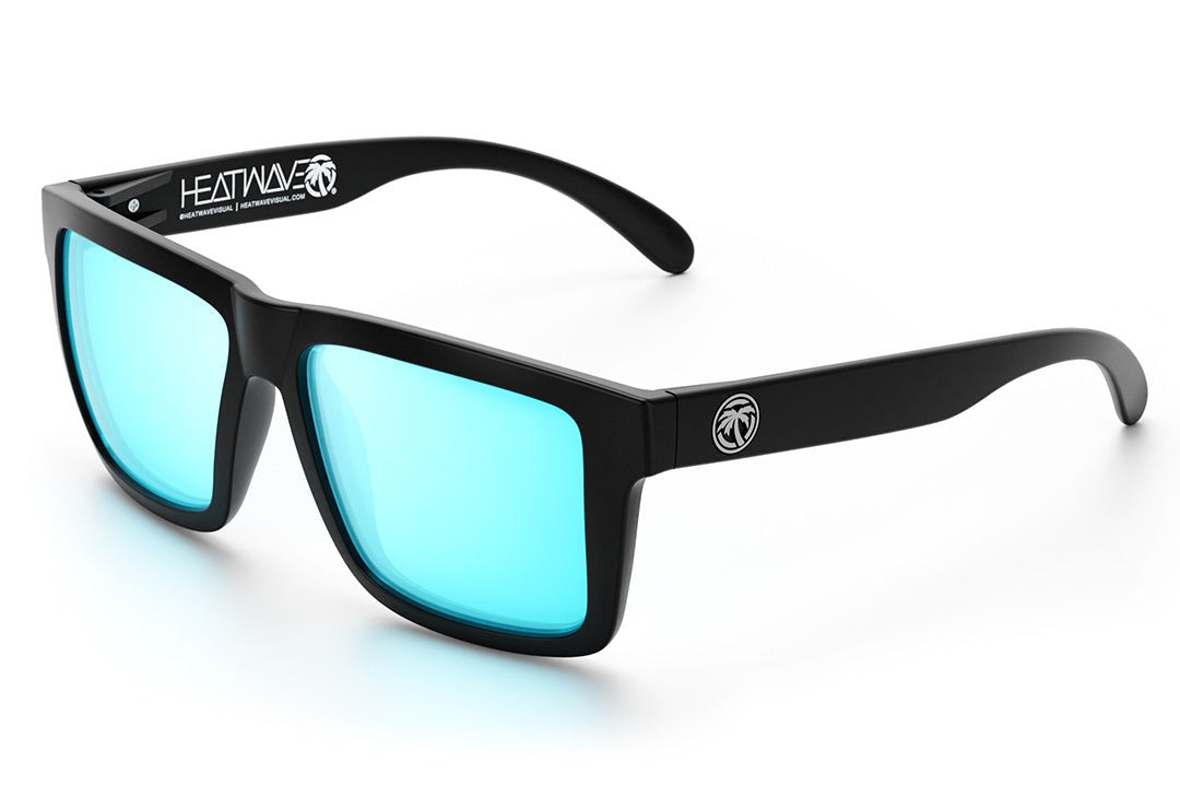 Heat Wave XL VISE Z87 Black Frame Arctic Chrome Lens Sunglasses