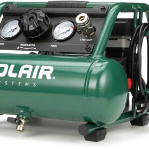 Rolair AB5PLUS Air Buddy Super-Quiet 56dB Oilless 1/2 HP 1-Gallon Air Compressor