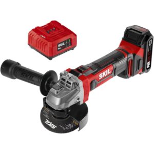 SKIL AG290202 PWR CORE 20 20V 4-1/2'' Angle Grinder Kit with PWRCore 20 Lithium Battery
